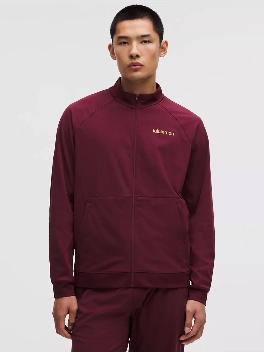 Lululemon Pace Breaker Luxtreme Track Jacket Burgundy Bay Lunar NewYear Men’s XL